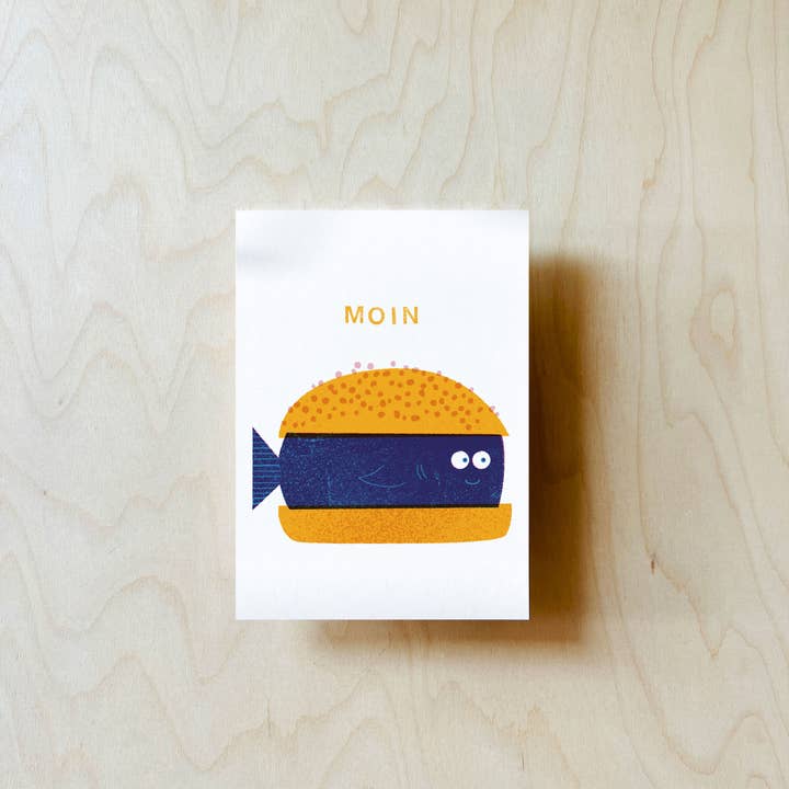 jungwiealt - Wholesale Postcard - Fischbrötchen Postcard DIN A62