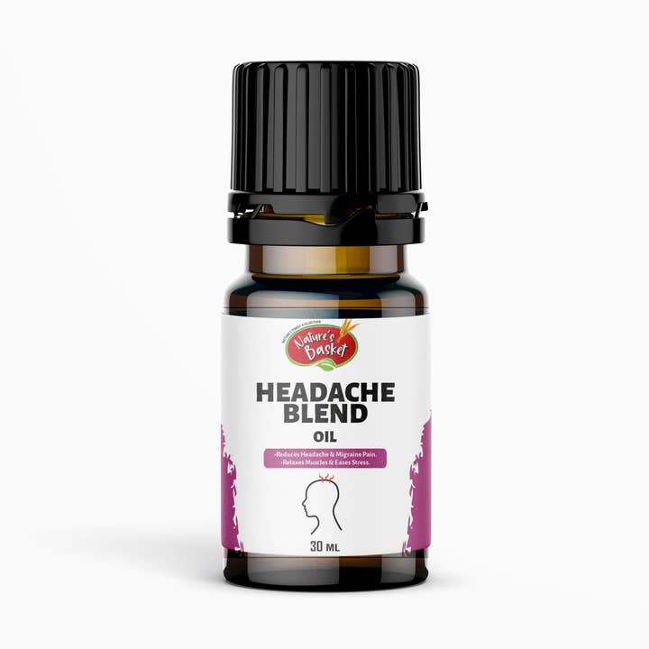 Miscela per Mal di Testa Nature's Basket 30 ml per la vendita all'ingrosso da parte di Natures Basket