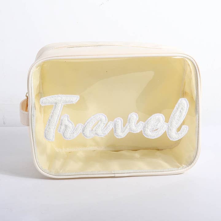 Travel Clear XL Costmetic Bag for wholesale by BKLYN LNDN