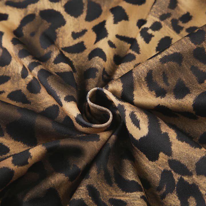 BROWN LEOPARD PRINT ZIPPER HOODIE PATCHWORK CARDIGAN for wholesale on Faire13