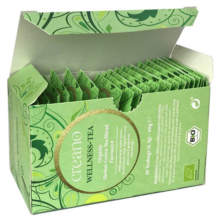 Creano - Wholesale Health/detox tea - Pack of 20 organic tea bags wellness tea*4