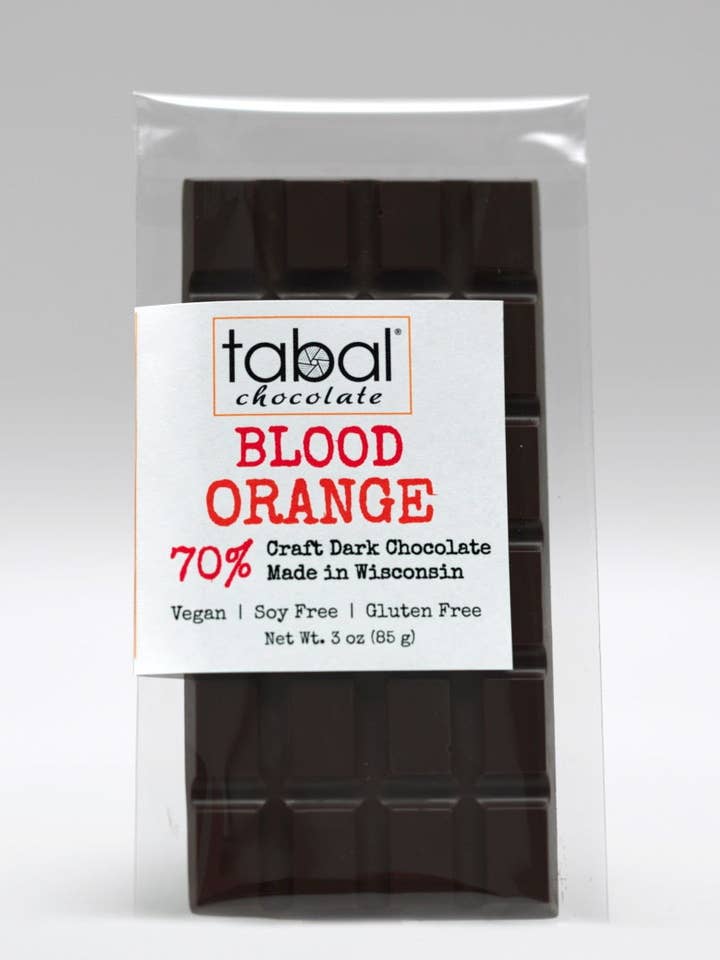 BLOOD ORANGE 70% for wholesale by Tabal Chocolate