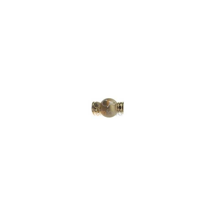 Broche de bola mate 10mm 18kt 750 ouro por atacado de COM FORSA SL
