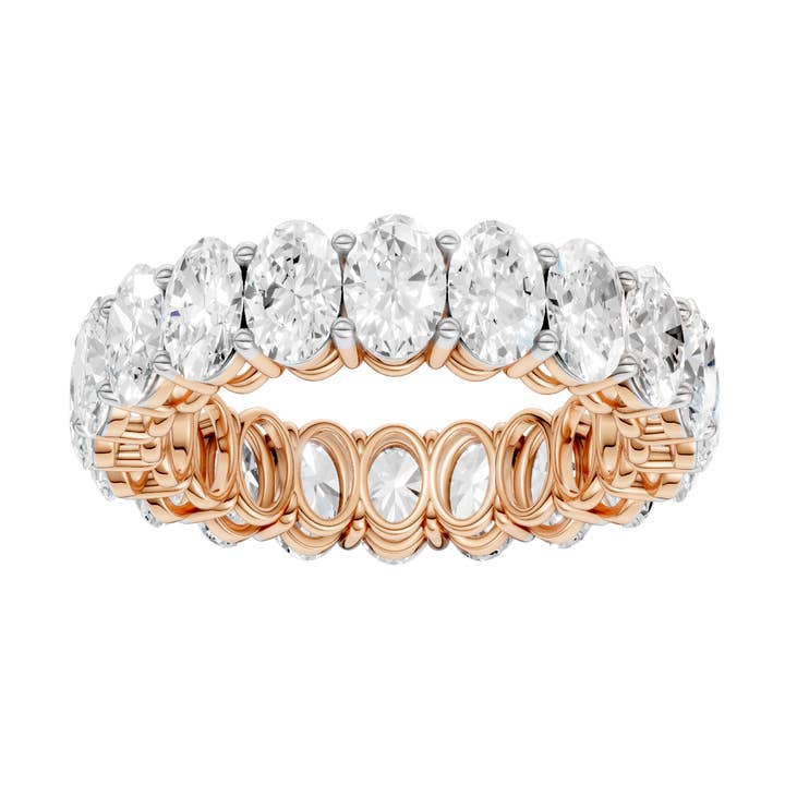 Bague en diamant de laboratoire ovale certifié de 5,00 ct pour la vente par White Rock