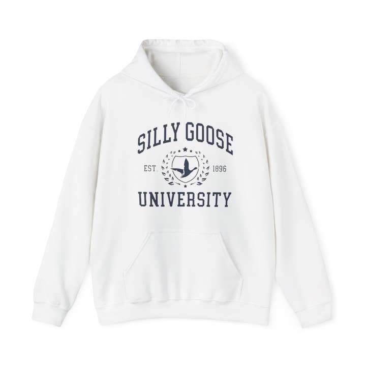 Silly Goose University College Akademisk Unisex Heavy Blend™ Hættetrøje for engroshandel hos Itsy Bitsy Cryptids