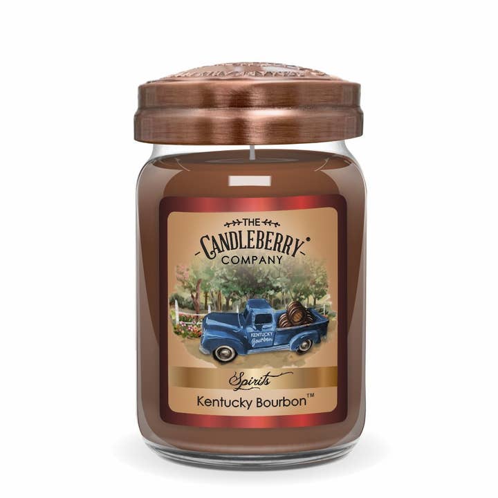 SPIRITS - Kentucky Bourbon®, Large Jar Candle for wholesale by The Candleberry Candle Company