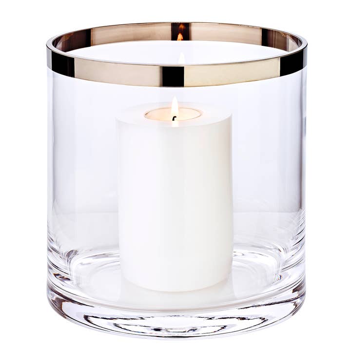 Windlicht Molly, Mundgeblasenes Kristallglas,18 Cm für den Großhandel von EDZARD