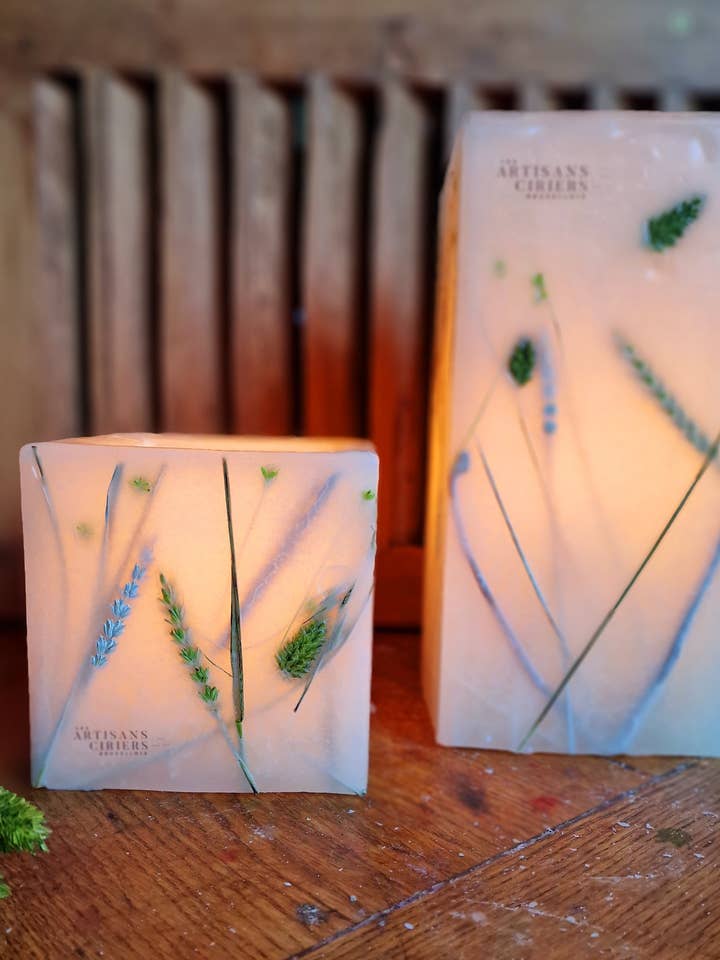 Candle Photophore Square Spaziergang im Wald für den Großhandel von Les Artisans Ciriers Bruxellois