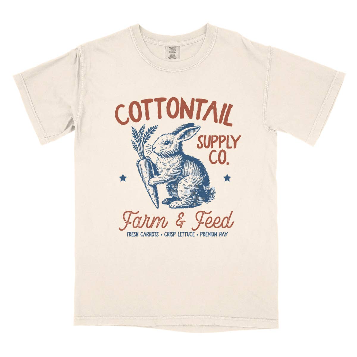 Untamed Country - Wholesale Screen Printed T-Shirt - Women's - Farm & Feed Vintage Farm Sign Comfort Colors Shirt0