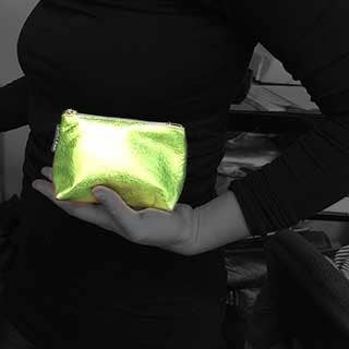 Zina Kao Exclusives – wholesale Make-up/cosmetic bag – The Smaller Metallic Makeup Clutch: 2 sizes! Bardot & Turner4