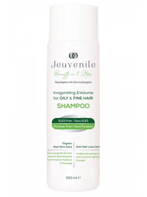 Shampoo de volume e revigorante anti-queda de cabelo sem SLES por atacado de Jeuvenile