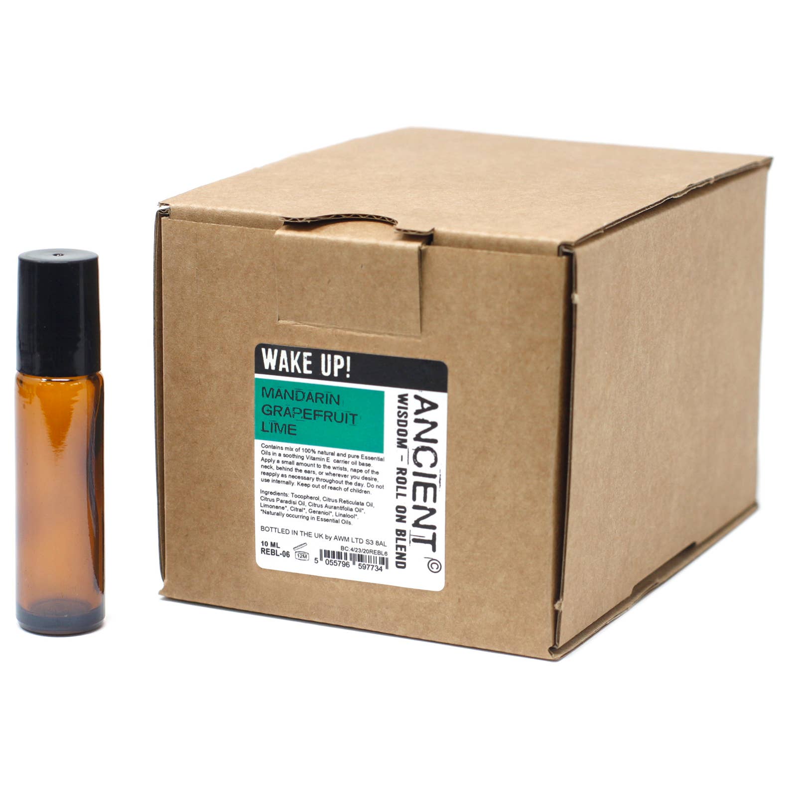 AW Aromatics Limited – wholesale Essential oil roll-on – 10ml Roll On Essential Oil Blend ''Wake up'' White Label 3