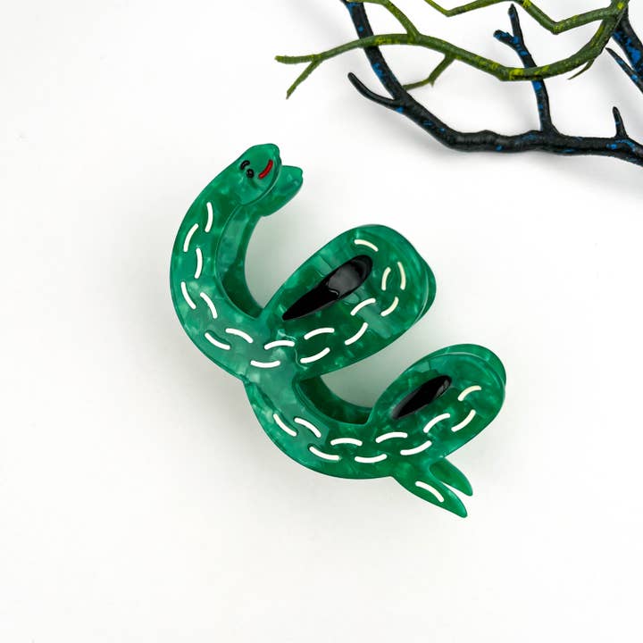 mildstyles - Wholesale Hair Clip - Women's - Water Ripple Dot Snake Animal Acetate Hair Claw Clip