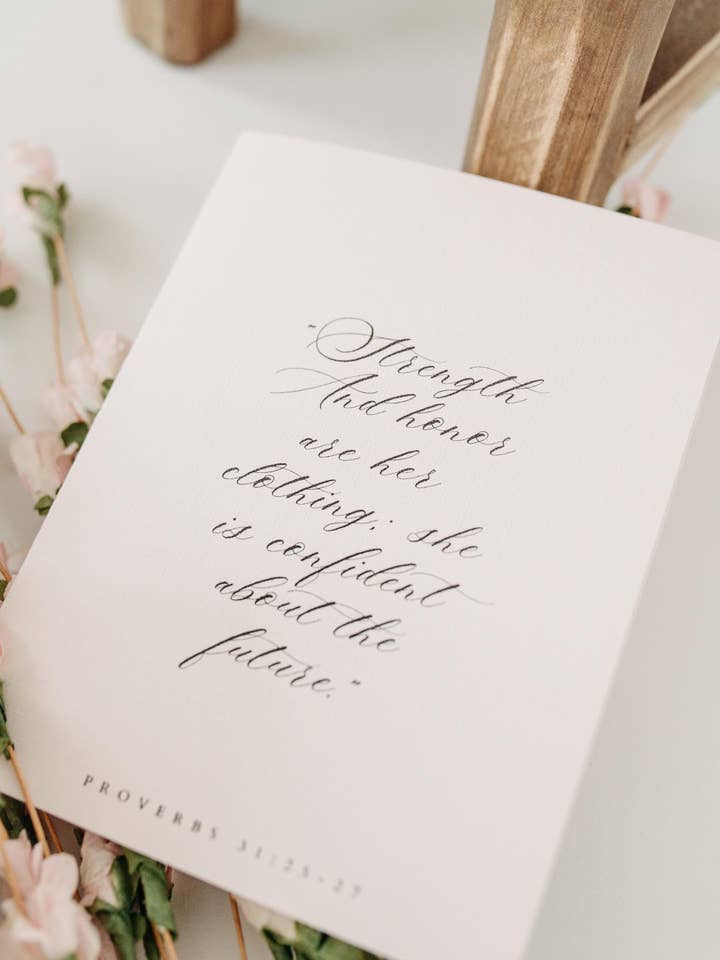 Christliche Muttertagskarte mit rosa Segensspruch für den Großhandel von TheGoodStop