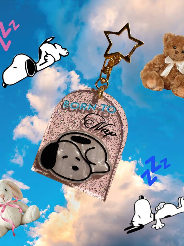 Nacido para Dormir Llavero para venta al por mayor de No Guts No Glory Jewelry + Co