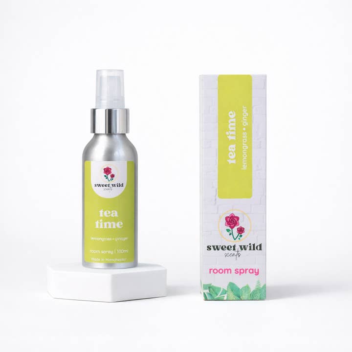 Room and Linen Spray Tea Time - Lemongrass • Ginger for wholesale by Sweet Wild Scents
