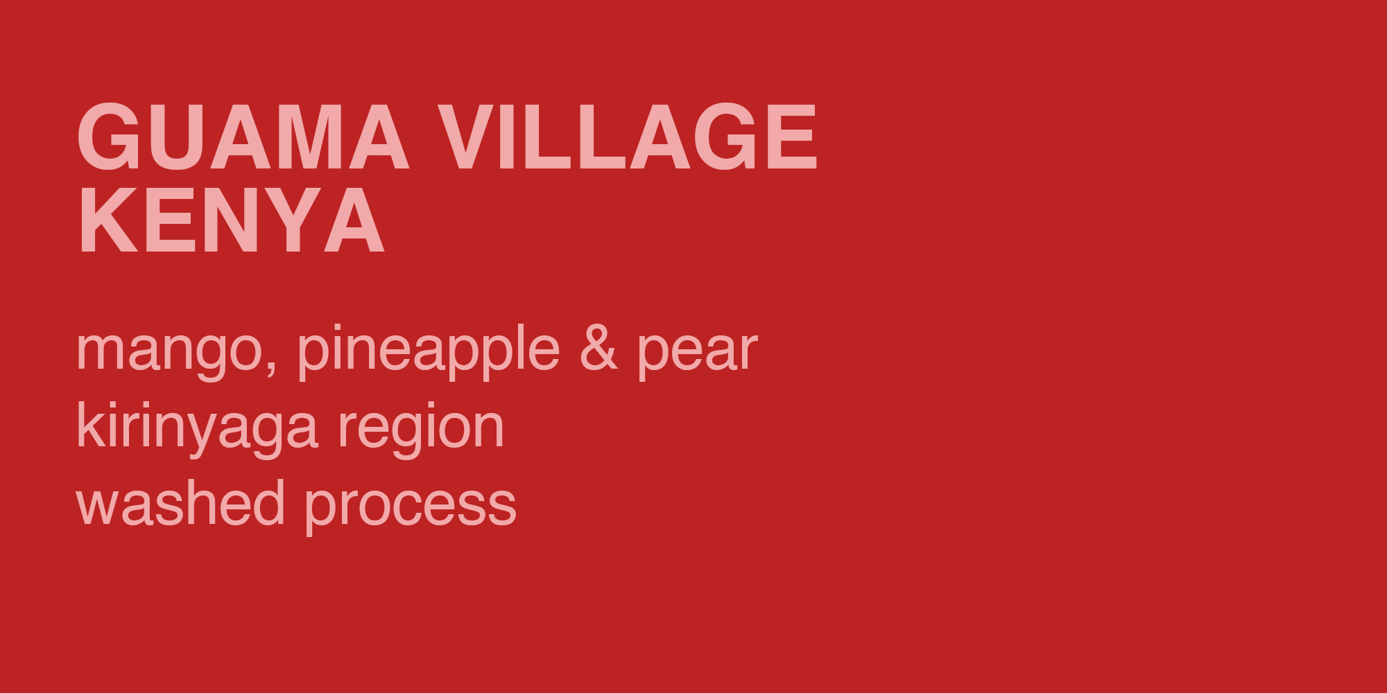 Lima Coffee Roasters - Wholesale Ground Coffee - Kenya Guama Village coffee1