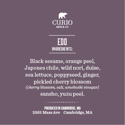 Curio Spice Co - Vente Mélanges d'épices séchées - Edo Spice - Mélange d'épices japonais au citron et piment1