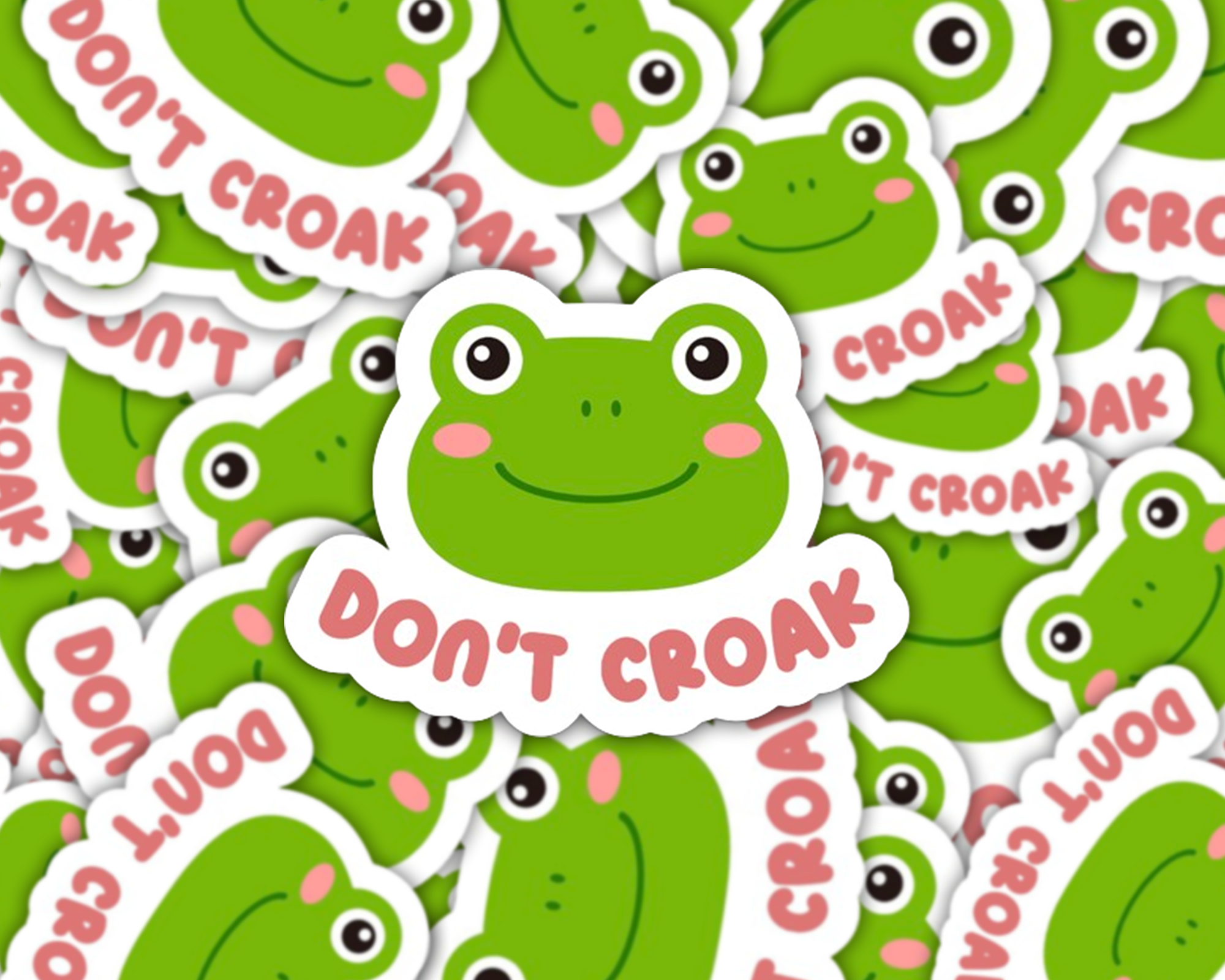 The Vinyl Rose - Wholesale Sticker - Don't Croak Sticker, Frog Sticker, Gardening Sticker2