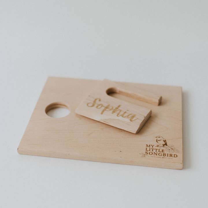 My Little Songbird - Wholesale Wood Toy - Kids - Wooden Cutting board with fruit and vegetable knife6