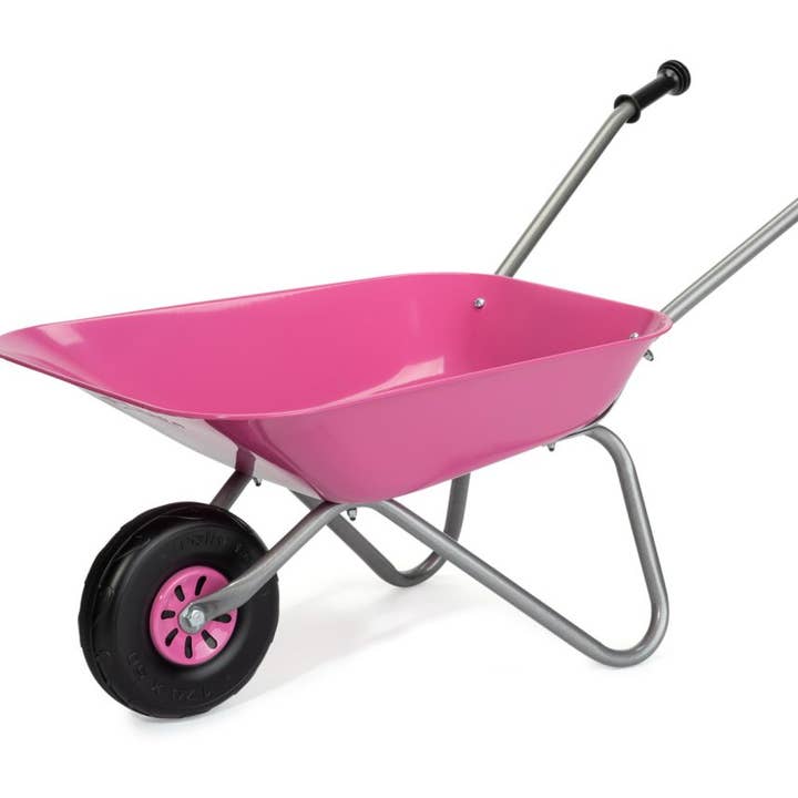 Rolly Wheelbarrow (Pink Metal) Ages 2+ for wholesale by Robbie Toys Ltd