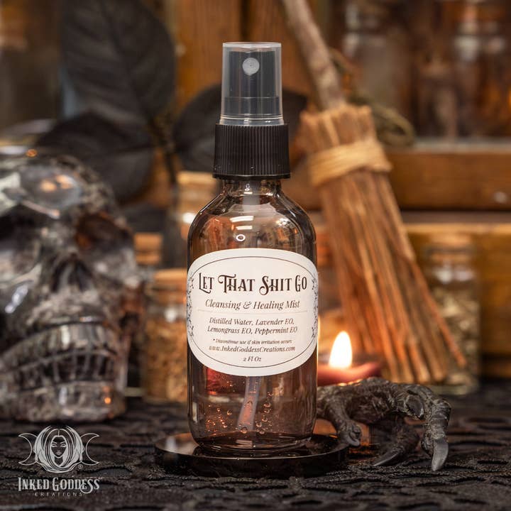 Let That Shit Go Mist for Cleansing & Healing for wholesale by Inked Goddess Creations
