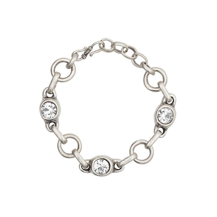 Pavo Bracelet - Clear Crystal for wholesale by Avance