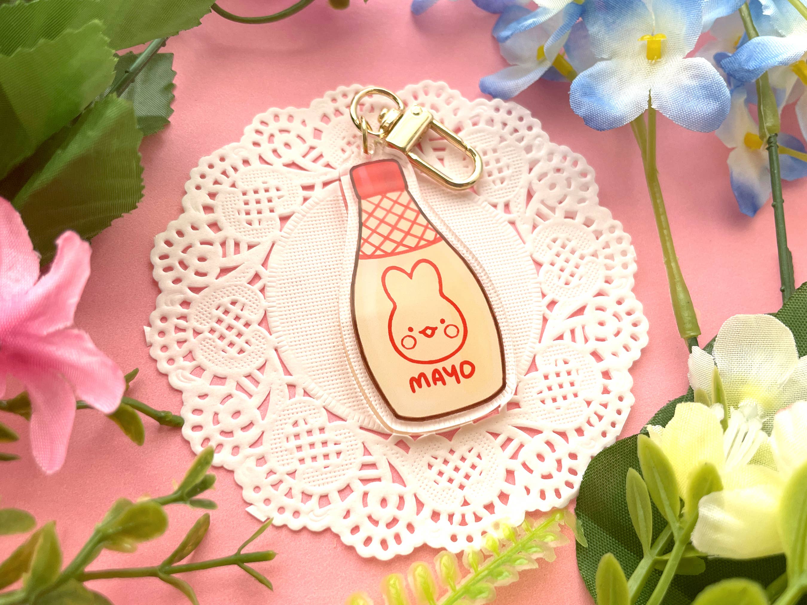 Lilimoon - Wholesale Keychain - Women's - Japanese Mayo Keychain Bag Charm Kawaii Food Snack Kewpie1