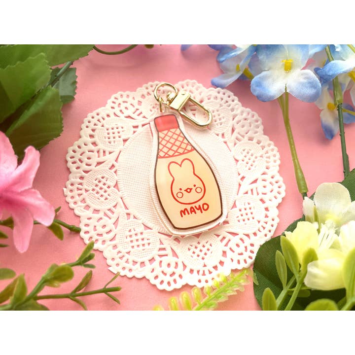 Lilimoon - Wholesale Keychain - Women's - Japanese Mayo Keychain Bag Charm Kawaii Food Snack Kewpie1