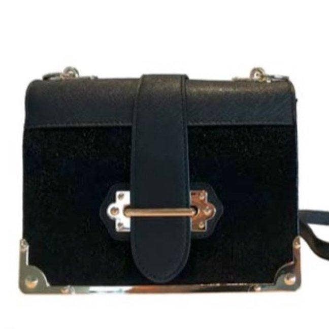 Crossbody com sotaque de couro sintético por atacado de Lily and Layla