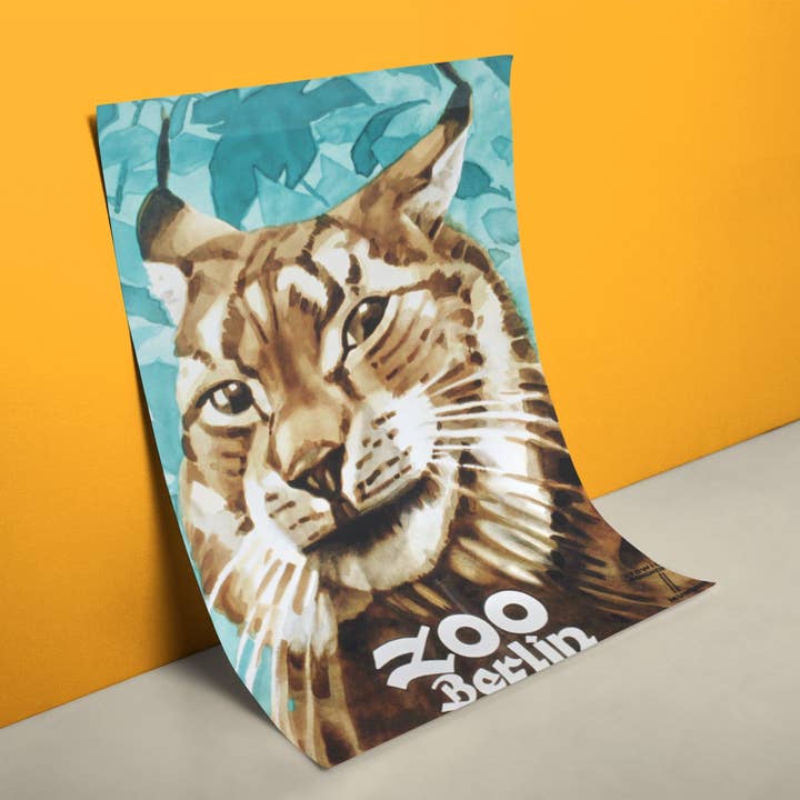 Zoo Berlin Advertising Poster Retro for wholesale by reetro