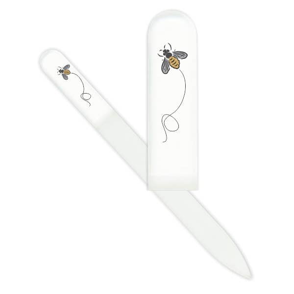 Bee Glass Nail File for wholesale by Smart Charms