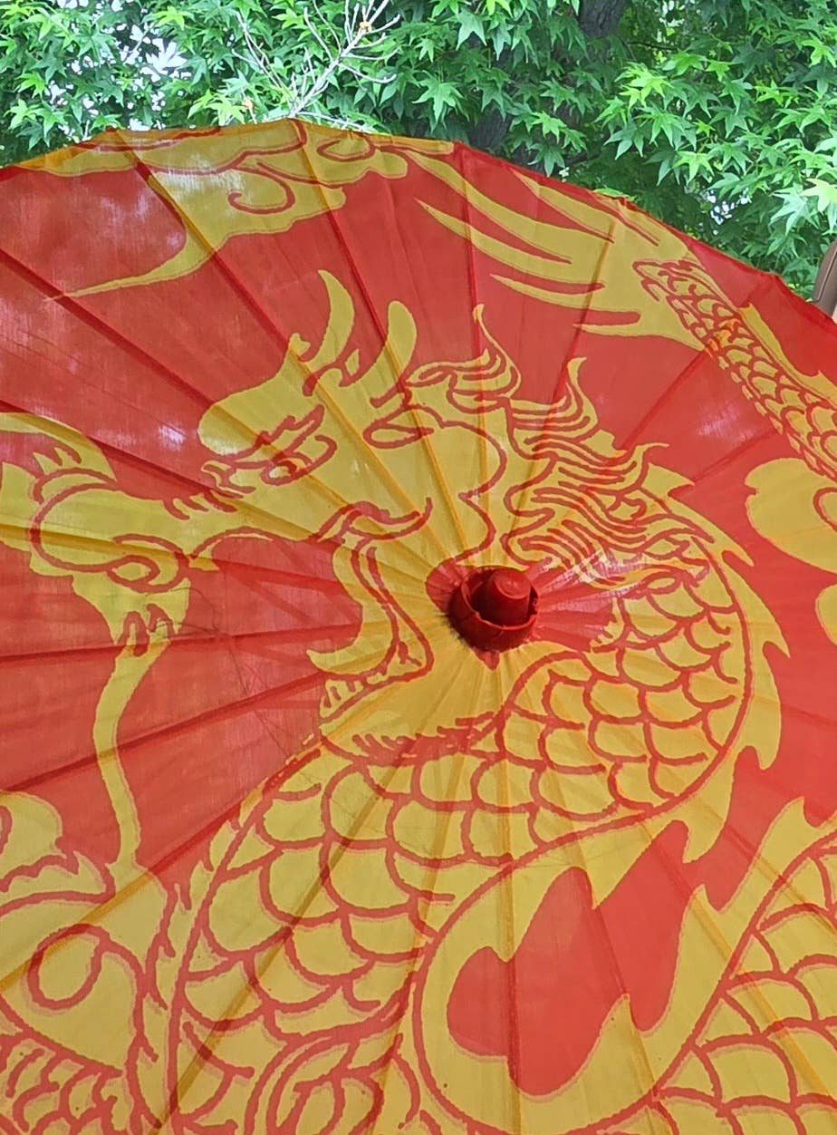 Fiona Accessories - Wholesale Umbrella - Unisex - Dragan Oriental Asian Style Parasol 2 Style 21.50"2