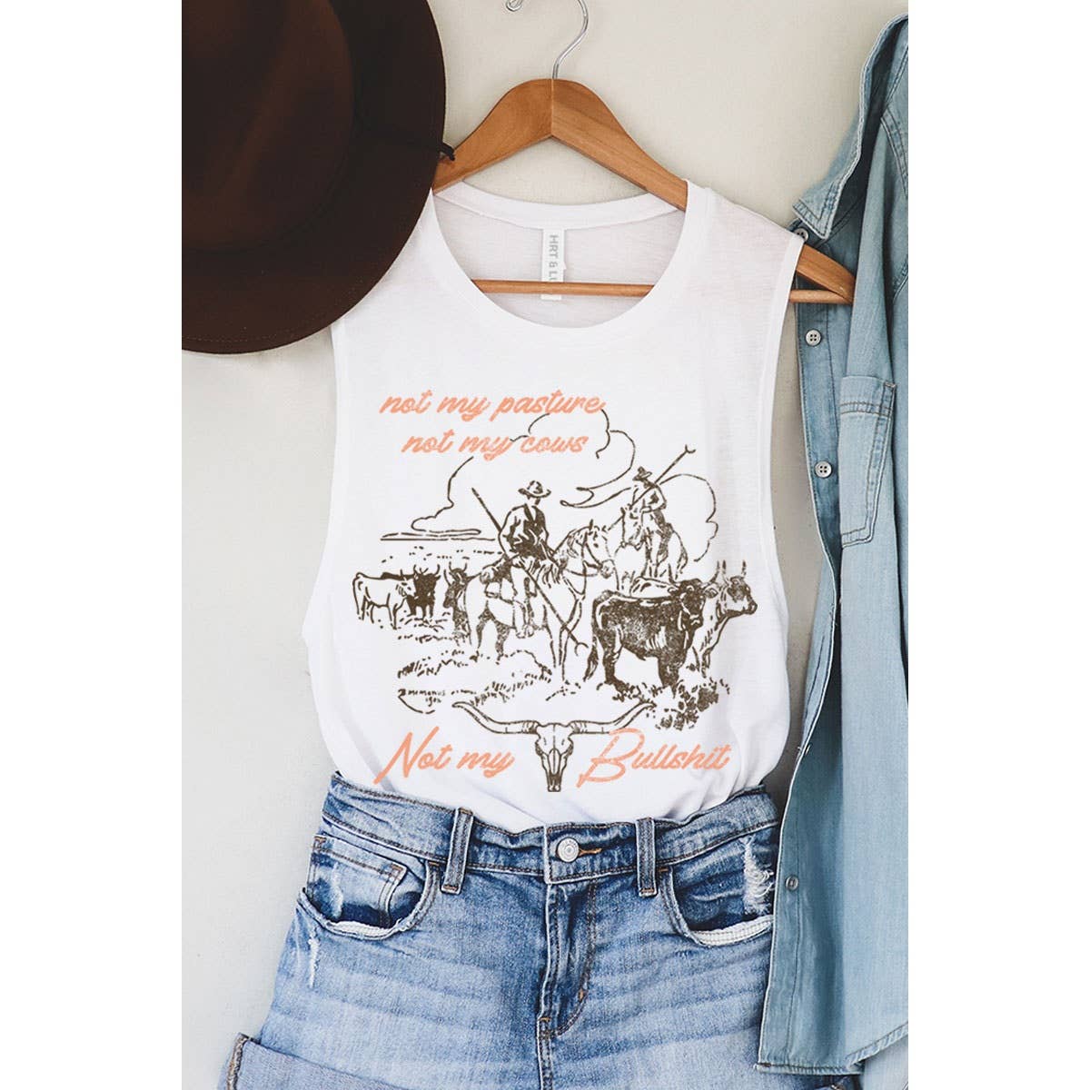 HRTandLUV - Wholesale Tank Top - Women's - NOT MY BULLSHIT MINERAL GRAPHIC TANK TOP5