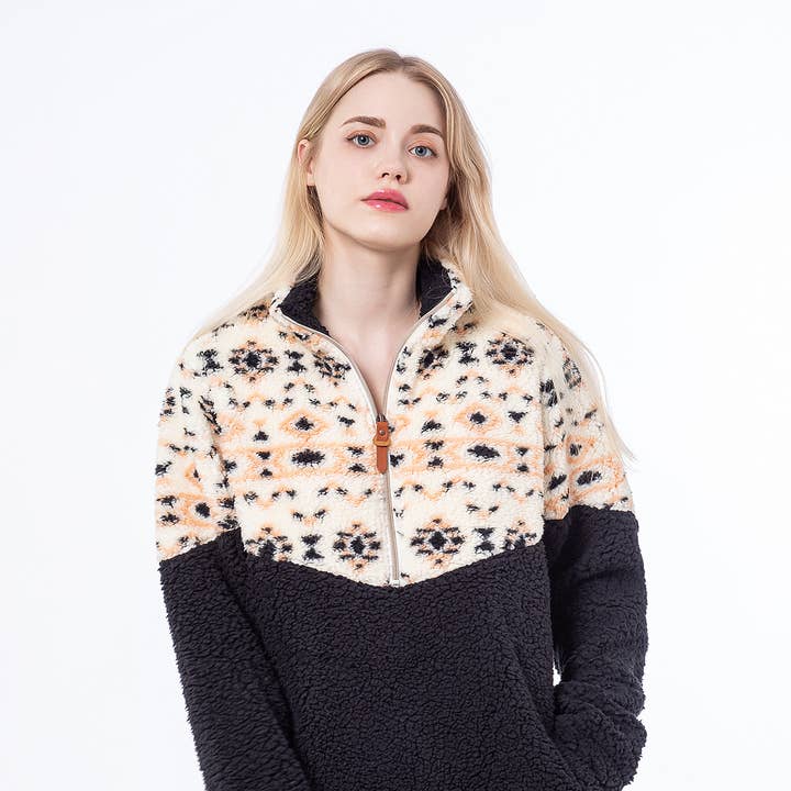 SH1018 Kate Sherpa Pullover w/ Print and other Purchase wholesale sherpa fleece fabric. Free returns & net 60 terms on Faire trending on Faire.