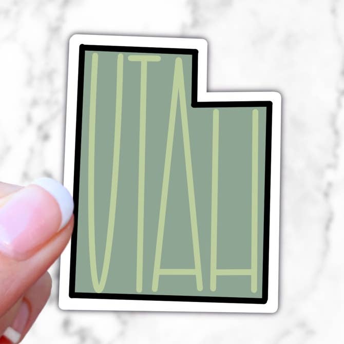 Utah State Sticker for wholesale by Simply Fangirl Designs