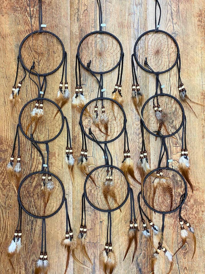 12 - Acchiappasogni interamente in pelle fatti a mano da 12,7 cm! per la vendita all'ingrosso da parte di El Paso Saddleblanket