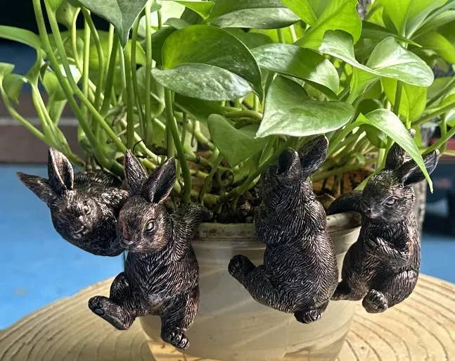 ABitQuackers – wholesale Hanging planter – Rabbit Pot Hangers - Bronze