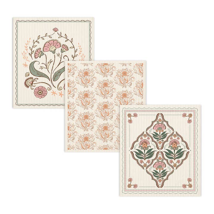 Studio Oh! - Wholesale Dishcloth - Floral Tapestry Do-It-All Dishcloths