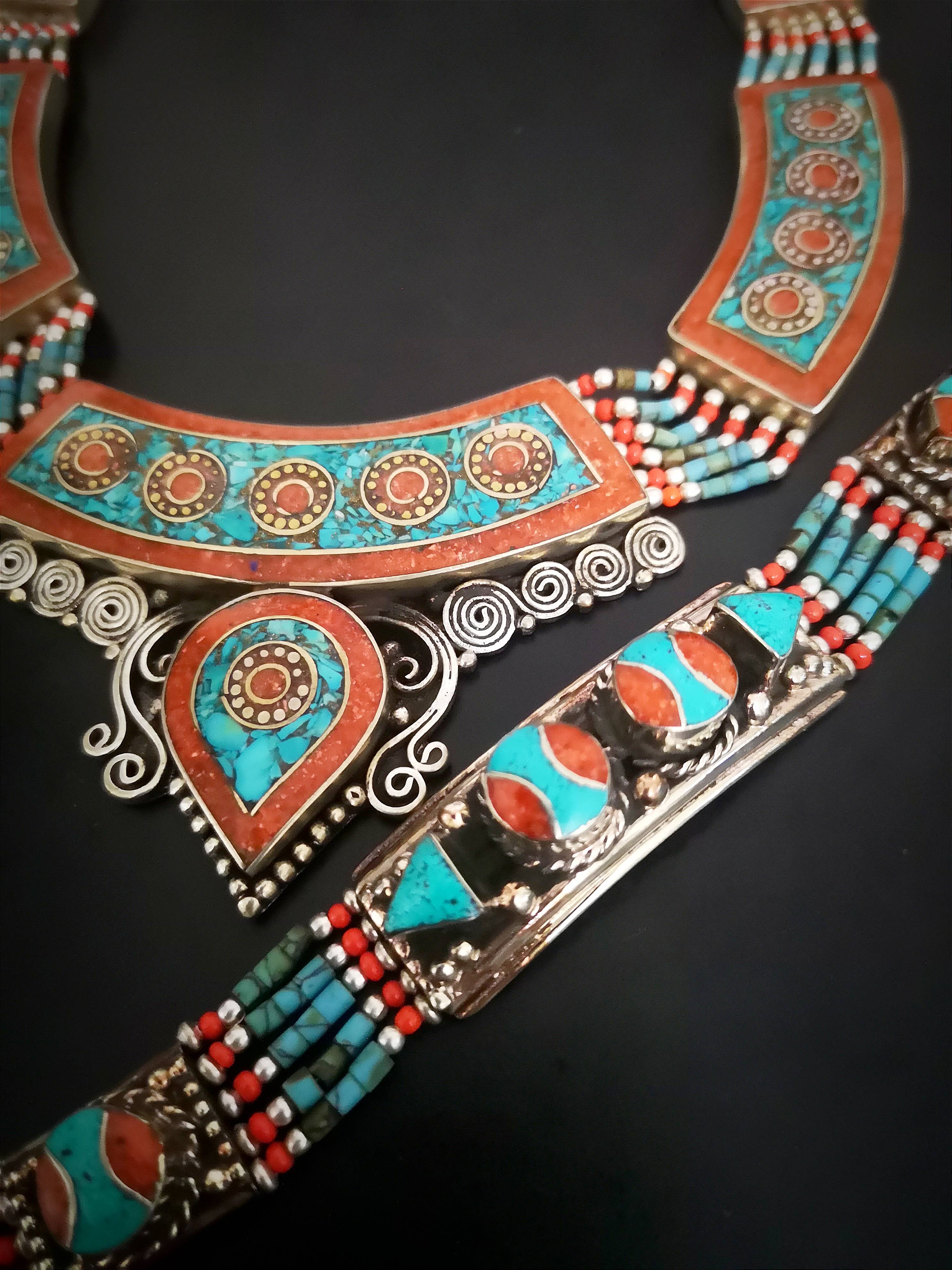 Unique Brand - Wholesale Sieradenset - Kettingen en armbanden - originele handgemaakte GOA parure8