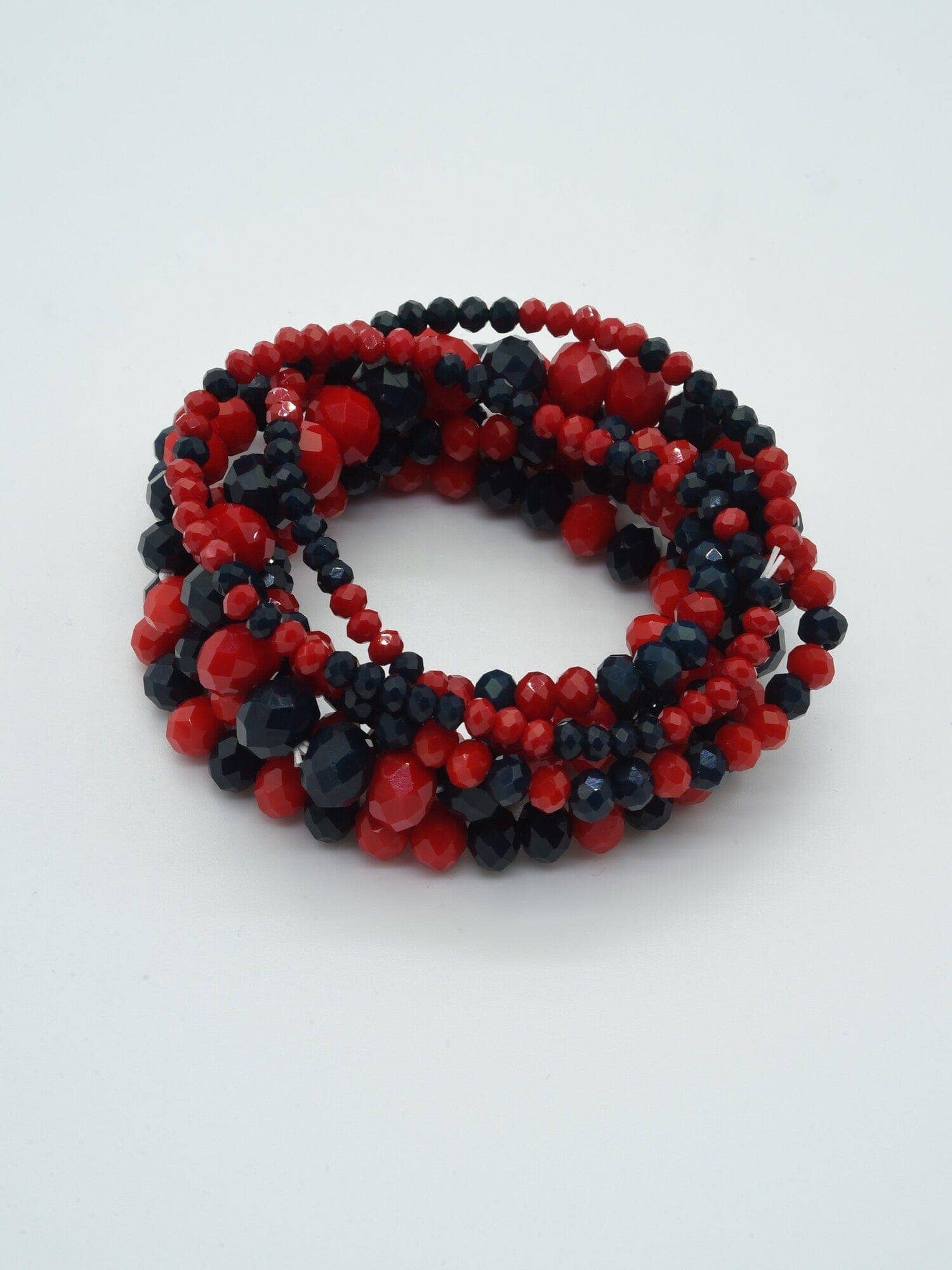 MiMi Wholesale - Wholesale Jewelry Set - CB2177 7 Piece Glass Beaded Bracelet Jewelry Set27