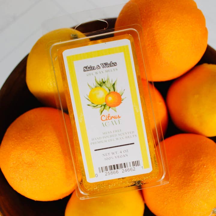 Cera Fusa al Profumo di Agrumi e Agave per la vendita all'ingrosso da parte di Skin & Wicks