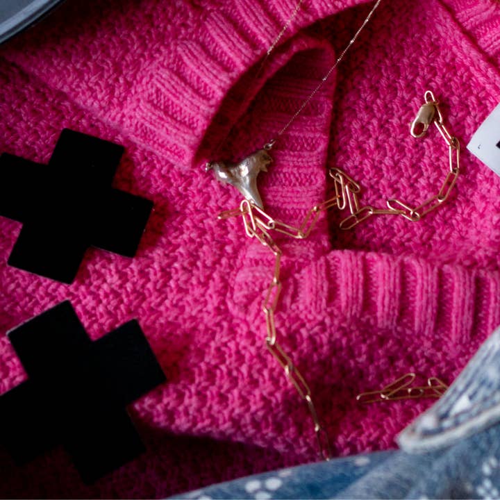 Pastease® - Wholesale Nipple Pasties - Women's - Plus X: Matte Black Cross Nipple Pasties by Pastease®