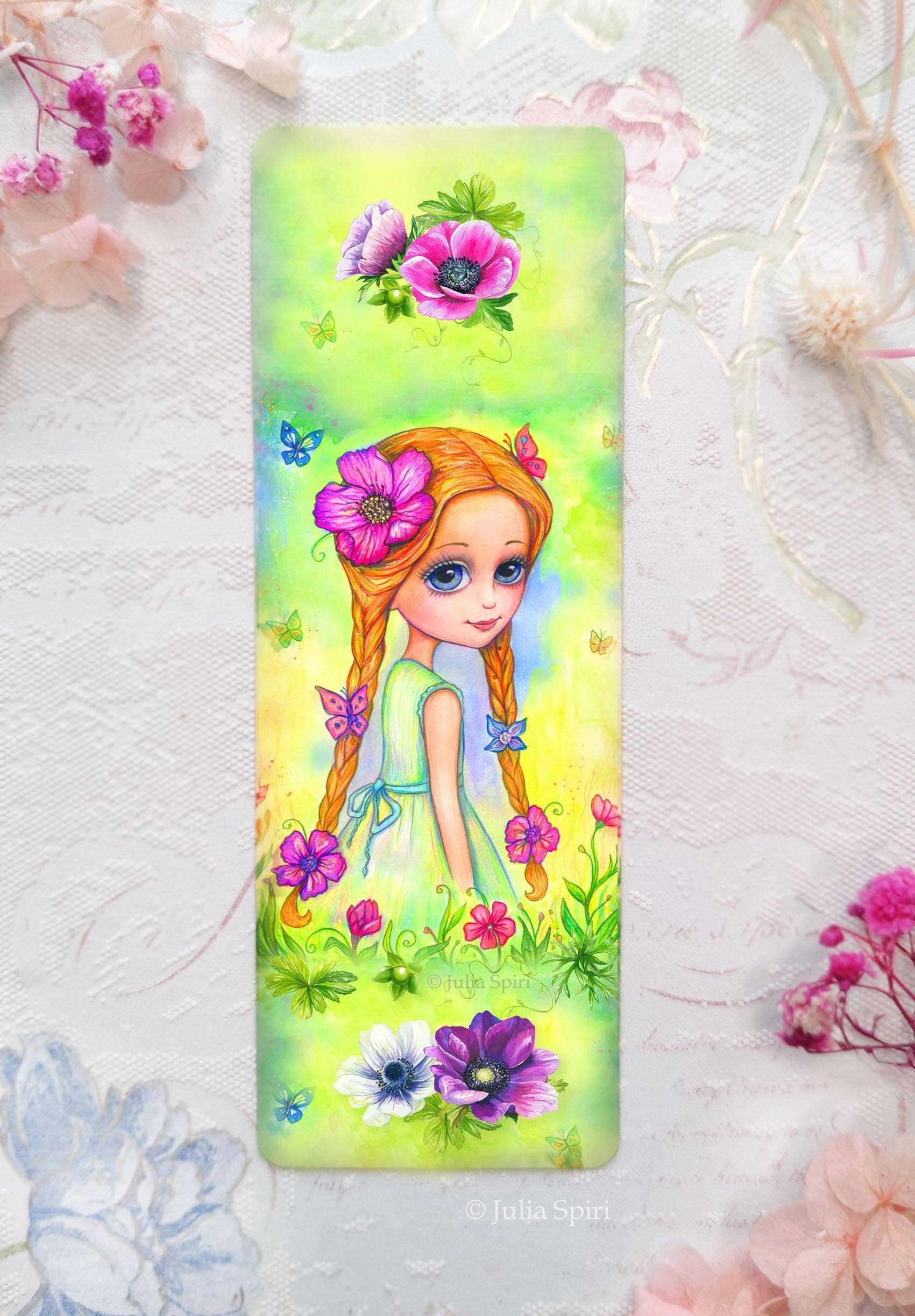 Julia Spiri – wholesale Bookmark – Marcador para Libros. Susurros Florales0
