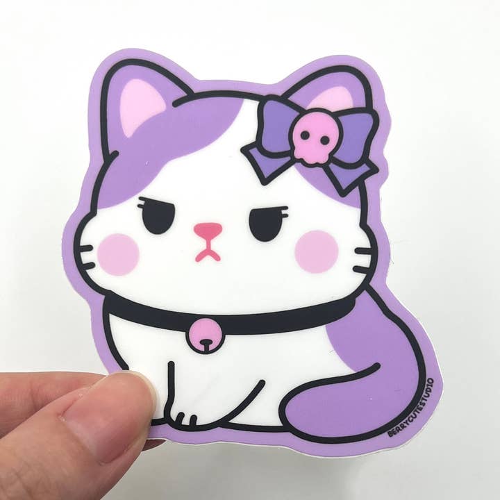 Kuromi Cat Vinyl Sticker for wholesale by BerryCuteStudio