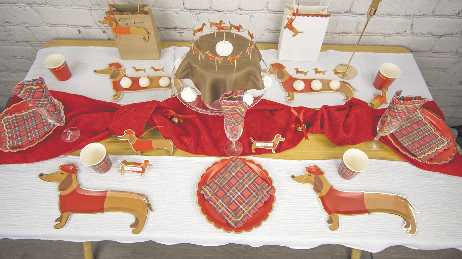 Tim&Puce Factory - Vendita all'ingrosso Vassoi decorativi - Set di 2 vassoi bassotti da 35 cm3