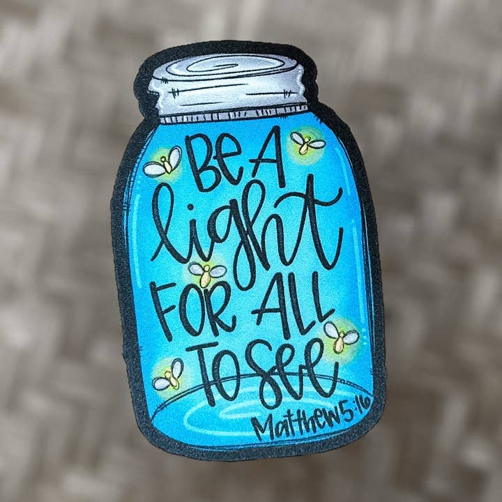 Be a Light waterproof sticker for wholesale by Earth and Timber co