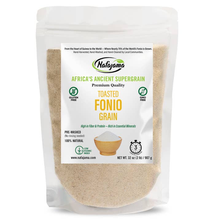 Nafajama Fonio Grillé Premium - Lot de 2 (2,27 kg chacun) pour la vente par Nafajama