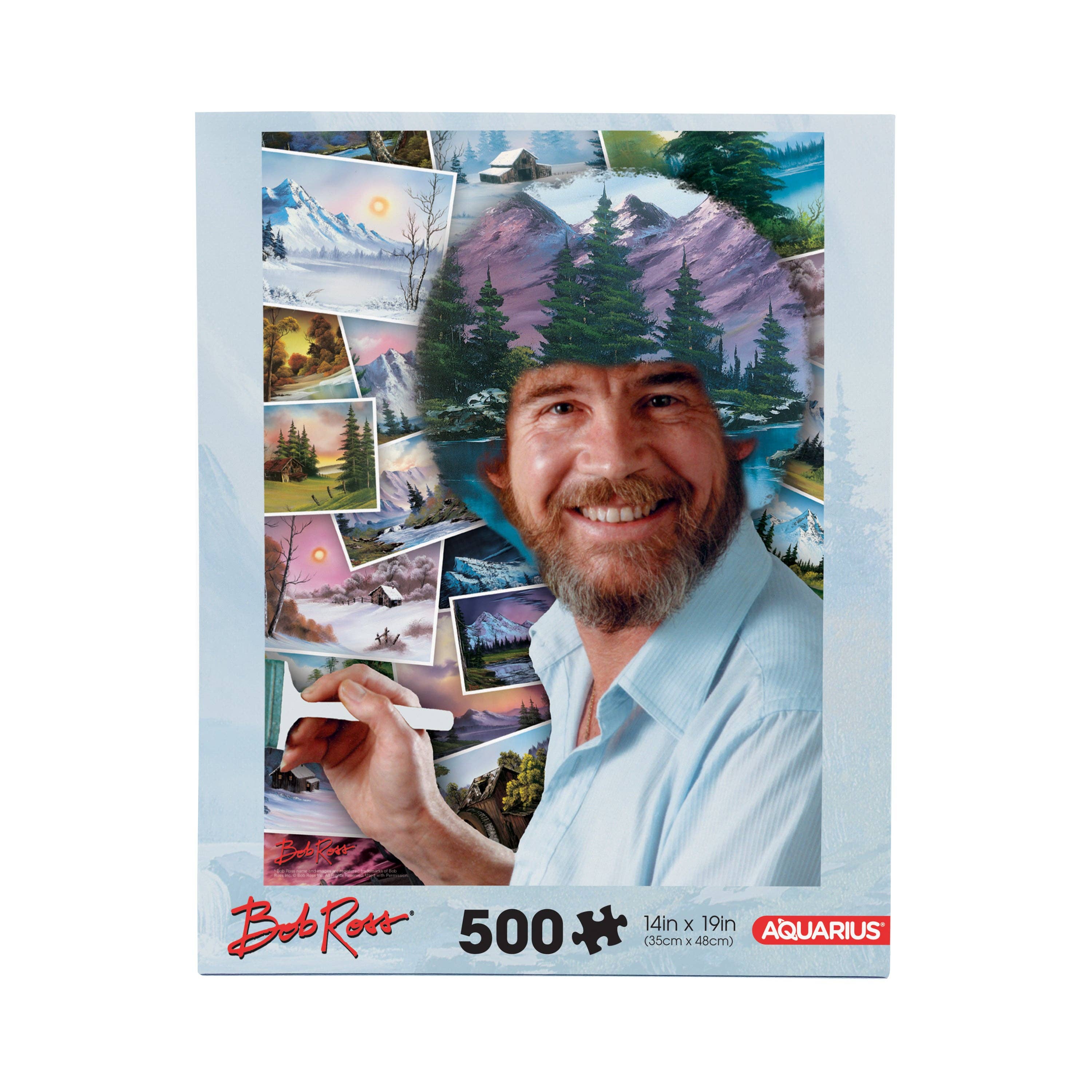 AQUARIUS, GAMAGO, ICUP, & ROCK SAWS by NMR Brands - Wholesale Puzzle - Adult - Bob Ross Hair 500 Piece Jigsaw Puzzle0
