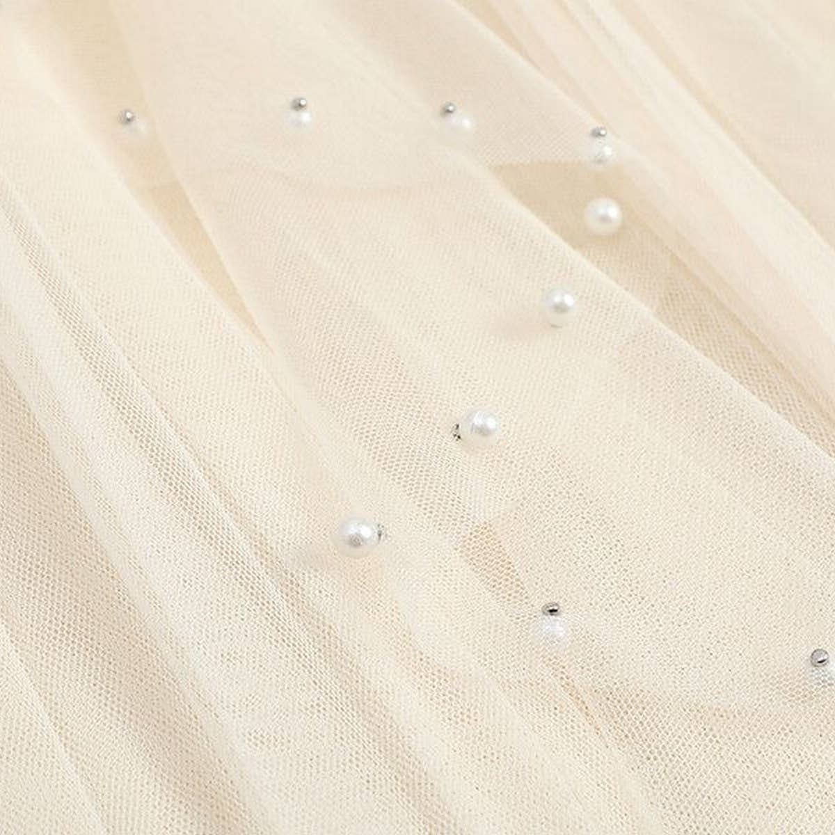 ACCITY - Wholesale Skirt - Women's - BEADED MESH PLEATED SKIRT A LINE TULLE SKIRT_CWBLS039821